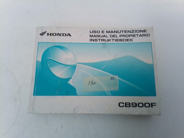 Honda cb900f 2002 Libretto uso e Manutenzione 37mcz800