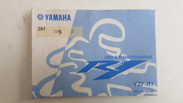 Yamaha YZF-R1 2003 Libretto uso e manutenzione Italiano 5VY28199H0
