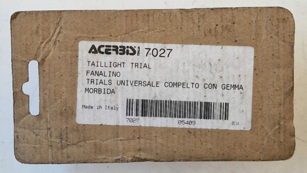 ACERBIS Taillight Trial Fanalino Trials universale completo con gemma morbida