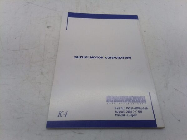 Suzuki gsx-r 1000 03 libretto uso manutenzione 9901140f6101a
